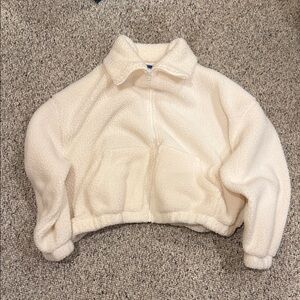 Old Navy Cream Sherpa Jacket